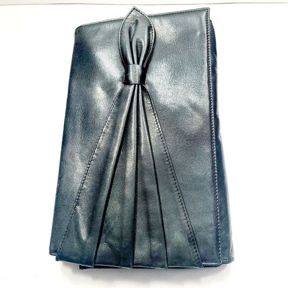 Ungaro Canvas Leather Clutch Bag - Picture 4 of 6